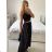 Sukňa dlhá dámska (S/M ONE SIZE) TALIANSKA MODA IM323026/DUR S/M béžová