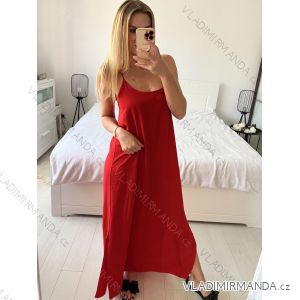 Šaty dlhé elegantné na ramienka dámske (38/40 ONE SIZE) TALIANSKA MÓDA IMPES24LONG