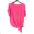 Tunika blúzka krátky rukáv dámska (M/L ONE SIZE) TALIANSKA MÓDA IMD21190/DUR kr. modrá M/L