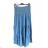 Šaty alá sukne letné žabičkování riflové dámska (S / M / L ONE SIZE) TALIANSKÁ MÓDA IM721076/DUR sv. modrá S/M/L