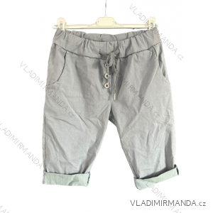 Kraťasy šortky strečové dámske (S/M/L ONE SIZE) TALIANSKA MÓDA IMD22543/DU