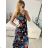 Šaty dlhé letné bez rukávov dámske (M/L, XL/XXL) AINUOSI TALIANSKA MODA IMB24A356