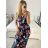 Šaty dlhé letné bez rukávov dámske (M/L, XL/XXL) AINUOSI TALIANSKA MODA IMB24A356