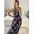 Šaty dlhé letné bez rukávov dámske (M/L, XL/XXL) AINUOSI TALIANSKA MODA IMB24A356