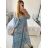 Šaty dlhé letné indické carmen krátky rukáv dámske (S/M/L ONE SIZE) INDICKÁ MÓDA IMM24M846
