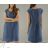 Šaty letné krátky rukáv dámske ľanové (S/M/L ONE SIZE) TALIANSKA MÓDA IMWC24682
