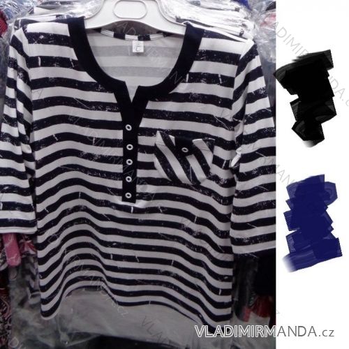 Blúzka dlhý rukáv dámska nadrozmerná (l-4XL) LGM POĽSKO LGM014
