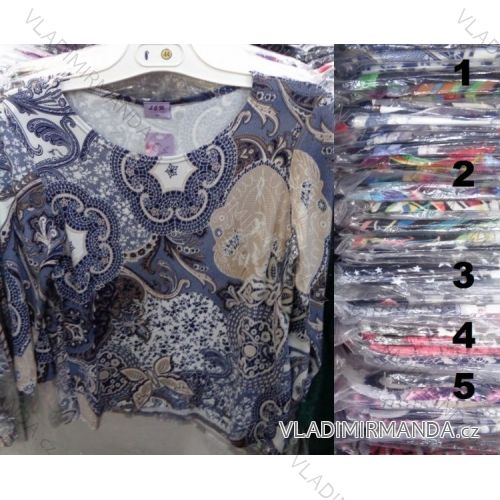 Blúzka dlhý rukáv dámska nadrozmerná (l-4XL) LGM POĽSKO LGM1211

