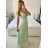 Šaty dlouhé elegantní bez rukávu dámské (S/M ONE SIZE) ITALSKÁ MÓDA IMPSH2420019 biela S / M