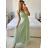 Šaty dlouhé elegantní bez rukávu dámské (S/M ONE SIZE) ITALSKÁ MÓDA IMPSH2420019 biela S / M