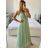 Šaty dlouhé elegantní bez rukávu dámské (S/M ONE SIZE) ITALSKÁ MÓDA IMPSH2420019 biela S / M