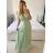 Šaty dlouhé elegantní bez rukávu dámské (S/M ONE SIZE) ITALSKÁ MÓDA IMPSH2420019 biela S / M
