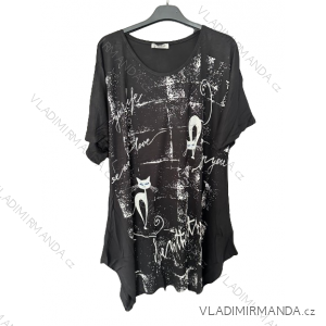 Tunika krátky rukáv dámska nadrozmer (54/56 ONE SIZE) TURECKÁ MODA TM921101-1/DUR