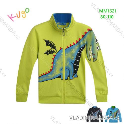 Mikina na zips detská dojčenská chlapčenská (80-110) KUGO MM1621