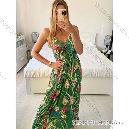 Šaty dlhé letné icecool na ramienka dámske (M/L-XL/2XL) AINUOSI TALIANSKA MODA IMB249056