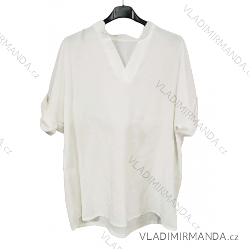 Tunika krátky rukáv dámska (S/M ONE SIZE) TALIANSKA MÓDA IMWGS23661/DUR -   biela -   S / M