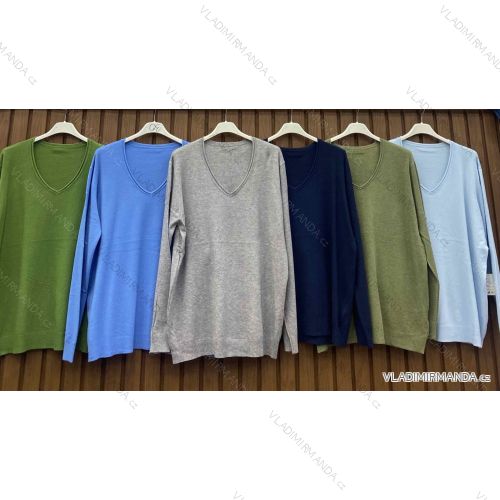 Tričko úplet dlhý rukáv dámske (S/M ONE SIZE) TALIANSKA MÓDA IMWH24034