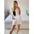 Súprava letná tunika a kraťasy mušelín dámska (S/M/L ONE SIZE) TALIANSKA MÓDA IMWAH24555/DU S / M čierna