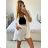 Súprava letný mušelín kraťasy a košele dlhý rukáv dámske (S/M/L ONE SIZE) TALIANSKA MÓDA IMWMY23232194/DUR - zelená limetková - M/L