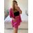 Súprava letný mušelín kraťasy a košele dlhý rukáv dámske (S/M/L ONE SIZE) TALIANSKA MÓDA IMWMY23232194/DUR - zelená limetková - M/L