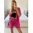 Súprava letný mušelín kraťasy a košele dlhý rukáv dámske (S/M/L ONE SIZE) TALIANSKA MÓDA IMWMY23232194/DUR - zelená limetková - M/L