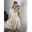 Šaty krajkové boho madeira krátky rukáv dámske (S/M/L ONE SIZE) TALIANSKA MÓDA IMWGS24056/DUR -   biela -   M / L