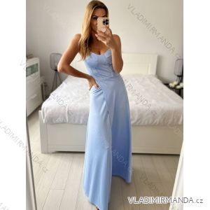 Šaty dlhé elegantné na ramienka dámske (S/M ONE SIZE) TALIANSKA MÓDA IMPSH246582/DU