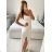 Šaty dlhé spoločenské na ramienka dámske (S/M ONE SIZE) TALIANSKA MÓDA IMPSH246539 Čierna S/M