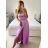 Šaty dlhé elegantné na ramienka dámske (S/M ONE SIZE) TALIANSKA MÓDA IMPSH246582