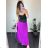 Sukňa skládaná dlhá dámska (S/M ONE SIZE) TALIANSKA MóDA IMSM24036/DR béžová S / M
