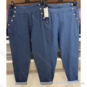 Nohavice dlhé strečové dámske nadrozmer (54/56/58 ONE SIZE) TALIANSKA MÓDA IMWQ24267