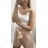 Tilko letní na ramínka dámské (S/M ONE SIZE) ITALSKÁ MÓDA IMM24M286/DUR -   biela -   S / M