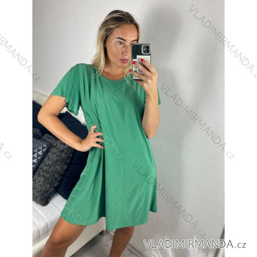 Šaty oversize letný krátky rukáv icecool dámske (S/M/L ONE SIZE) TALIANSKA MÓDA IMM24M6742D