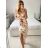 Šaty letné na ramienka dámske kvet (S/M ONE SIZE) TALIANSKA MÓDA IMPSH246357F/DU -   fialová -   S / M
