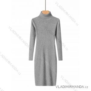 Šaty úpletové s rolákom dlhý rukáv dámske (S-XL) GLO-STORY GLO24WMY-5355