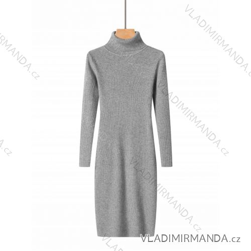 Šaty úpletové s rolákom dlhý rukáv dámske (S-XL) GLO-STORY GLO24WMY-5355
