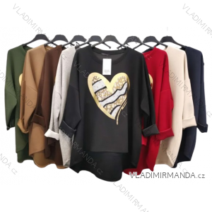 Tunika 3/4 dlhý rukáv dámska (S/M ONE SIZE) TALIANSKA MÓDA IMPLI2405362