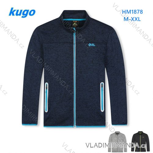 Mikina teplá na zips pánska (M-2XL) KUGO HM1878N