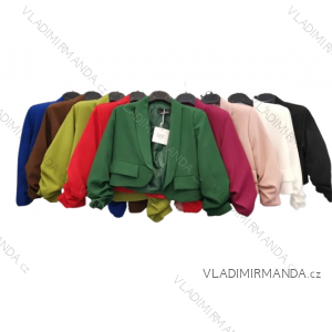 Sako krátké elegantní dlouhý rukáv dámské (S/M/L ONE SIZE) ITALSKÁ MÓDA IMPLI2416061
