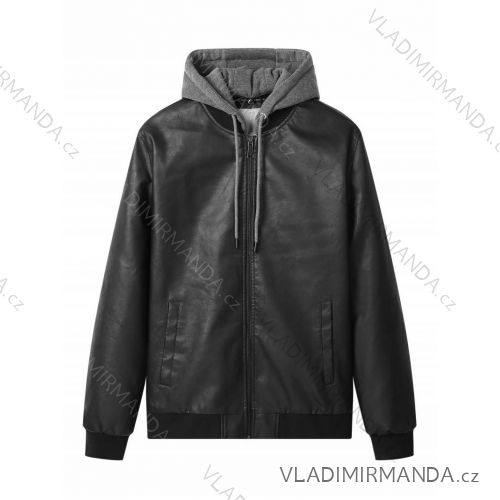 Bunda koženková dlhý rukáv pánska (M-2XL) GLO-STORY GLO24MPY-5272