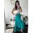 Nohavice letné háremky dlhé dámske (S/M/L ONE SIZE) TALIANSKA MÓDA IMD24199/DUR červená S/M