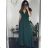 Šaty dlhé elegantné letné s rukávom s volánikmi dámske (S/M ONE SIZE) TALIANSKA MÓDA IM423LAILA
