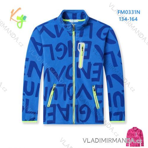 Mikina na zips dlhý rukáv detská dorast dievčenská chlapčenská (134-164) KUGO FM0331N