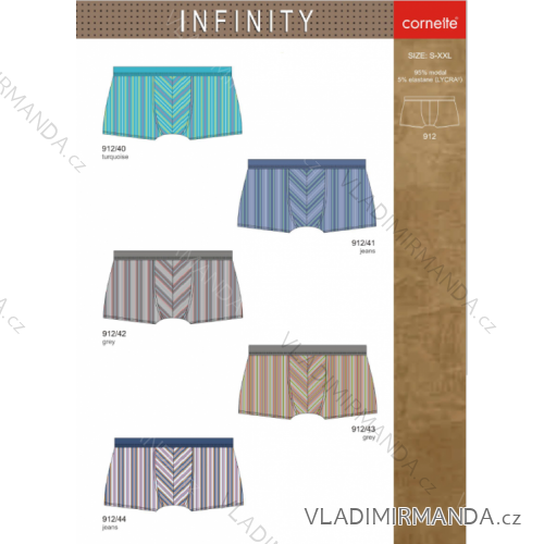 Boxerky pánske infinity (s-2xl) Cornet INFINITY-912
