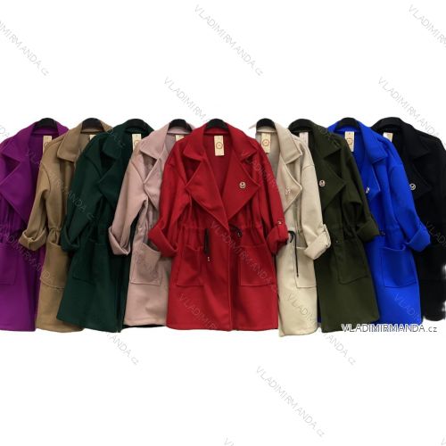 Kabát 3/4 dlhý rukáv dámsky nadrozmer (50/52 ONE SIZE) TALIANSKA MÓDA IMC24373