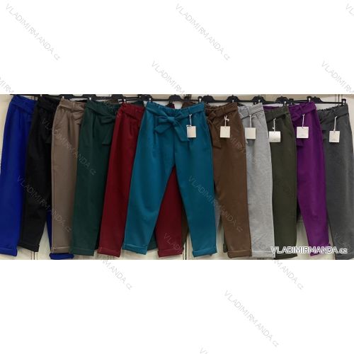 Nohavice s opaskom 3/4 krátke dámske (S/M ONE SIZE) TALIANSKA MÓDA IMC24363