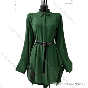 Šaty krátke elegantný dlhý rukáv dámske (S/M ONE SIZE) TALIANSKA MÓDA IMPES24LILITH4