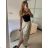 Nohavice harémky letné dlhé dámske (S/M ONE SIZE) TALIANSKA MÓDA IMM239535UN/DU tmavě modrá