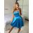 Šaty elegantné spoločenské na ramienka dámske Lolita (XS/S ONE SIZE) TALIANSKA MóDA IM322461