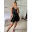 Overal krátky elegantné bez rukávov dámske (S/M ONE SIZE) TALIANSKA MÓDA IMPBB24A40395/DUR -   béžová -   S / M